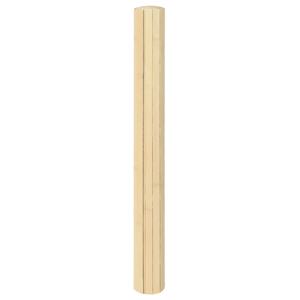 Vidaxl tapis rectangulaire 70x100 cm Bamboo Light Natural