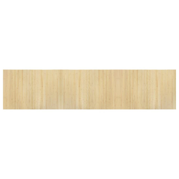 Tapis vidaxl rectangulaire 70x300 cm Bamboo Light Natural