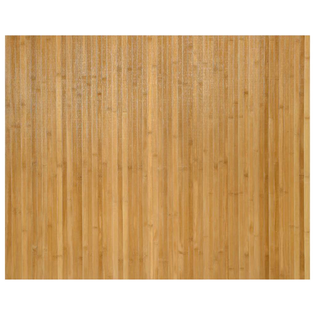 Vidaxl rectangulaire 80x100 cm bambou naturel