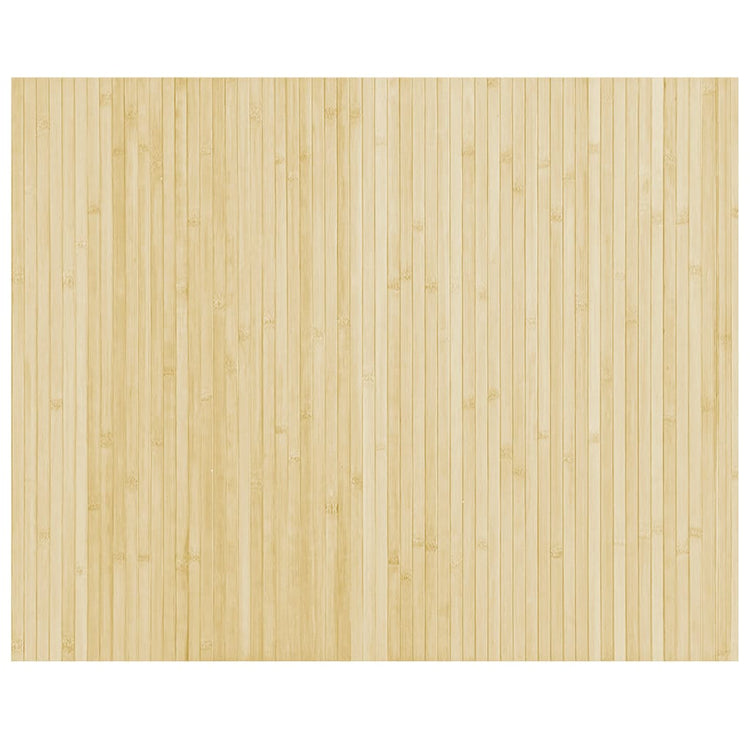 Tapis vidaxl rectangulaire 80x100 cm Bamboo Light Natural