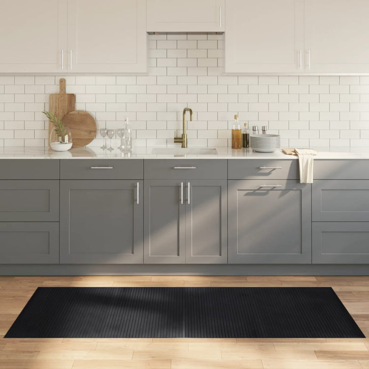 Vidaxx tapis rectangulaire 80x200 cm bambou noir