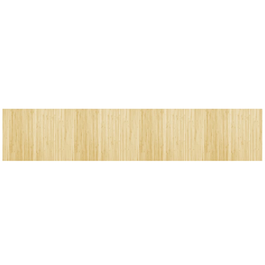 Vidaxx tapis rectangulaire 80x400 cm bambou naturel clair