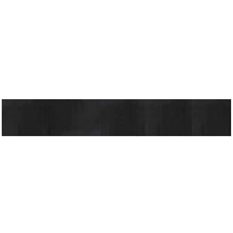 Tapis vidaxl rectangulaire 80x500 cm Bamboo noir