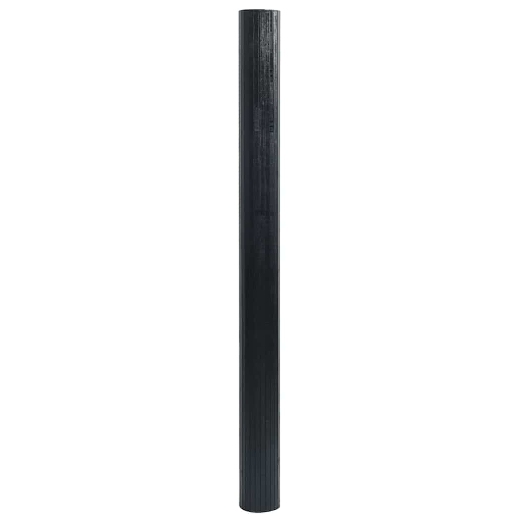 Vidaxx tapis rectangulaire 100x100 cm bambou noir