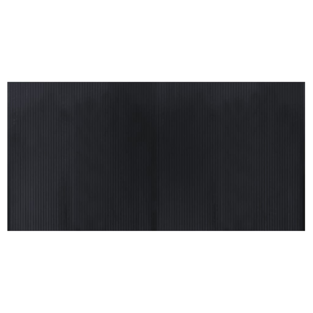 Vidaxx tapis rectangulaire 100x200 cm bambou noir