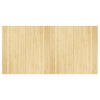 Vidaxx tapis rectangulaire 100x200 cm bambou naturel clair