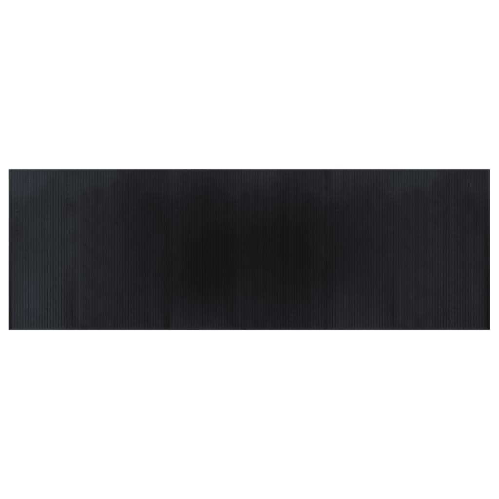 Tapis vidaxl rectangulaire 100x300 cm noir noir