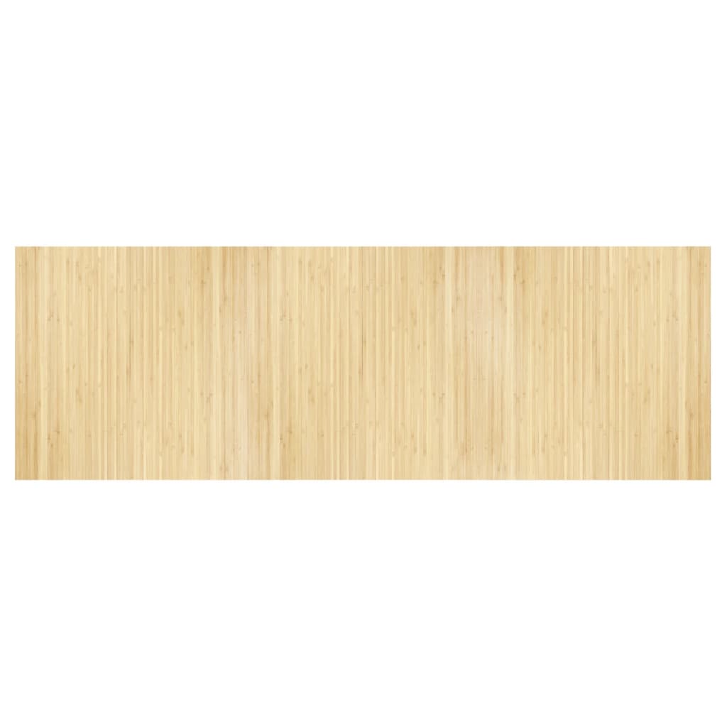 Tapis vidaxl rectangulaire 100x300 cm Bamboo Light Natural