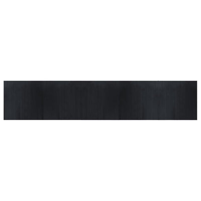Tapis vidaxl rectangulaire 100x500 cm Bamboo noir