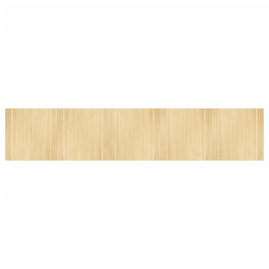 Tapis vidaxl rectangulaire 100x500 cm Bamboo Light Natural
