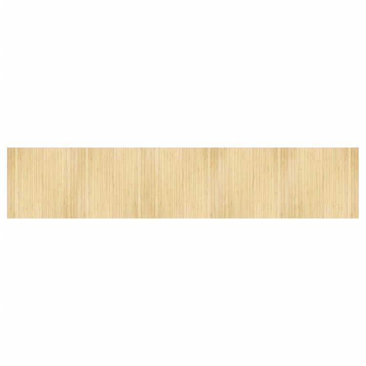 Tapis vidaxl rectangulaire 100x500 cm Bamboo Light Natural