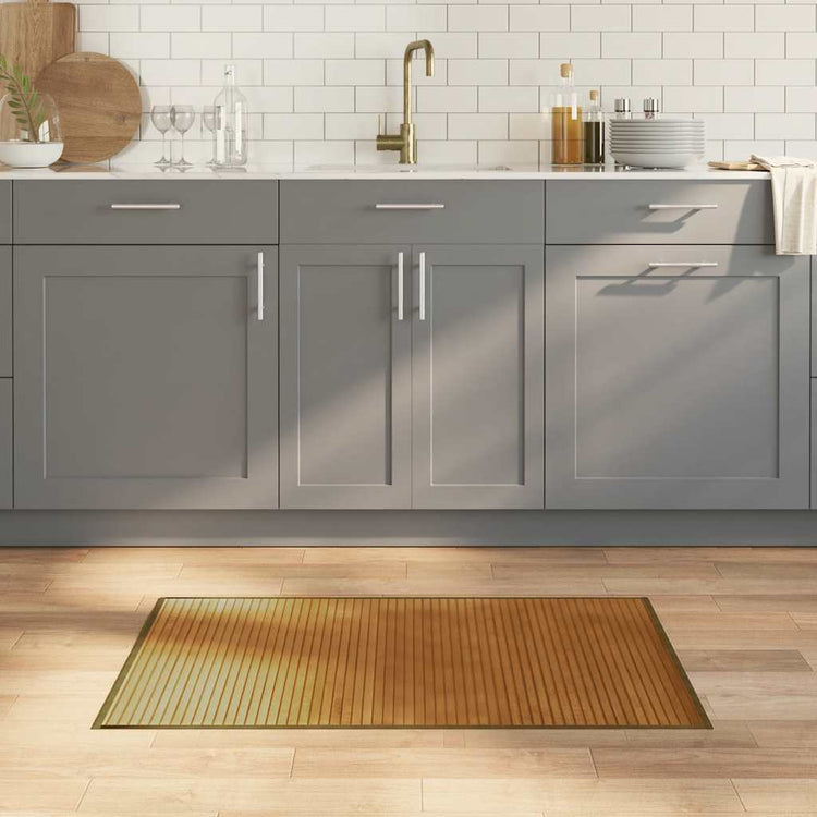 Vidaxx tapis rectangulaire 60x100 cm bambou marron
