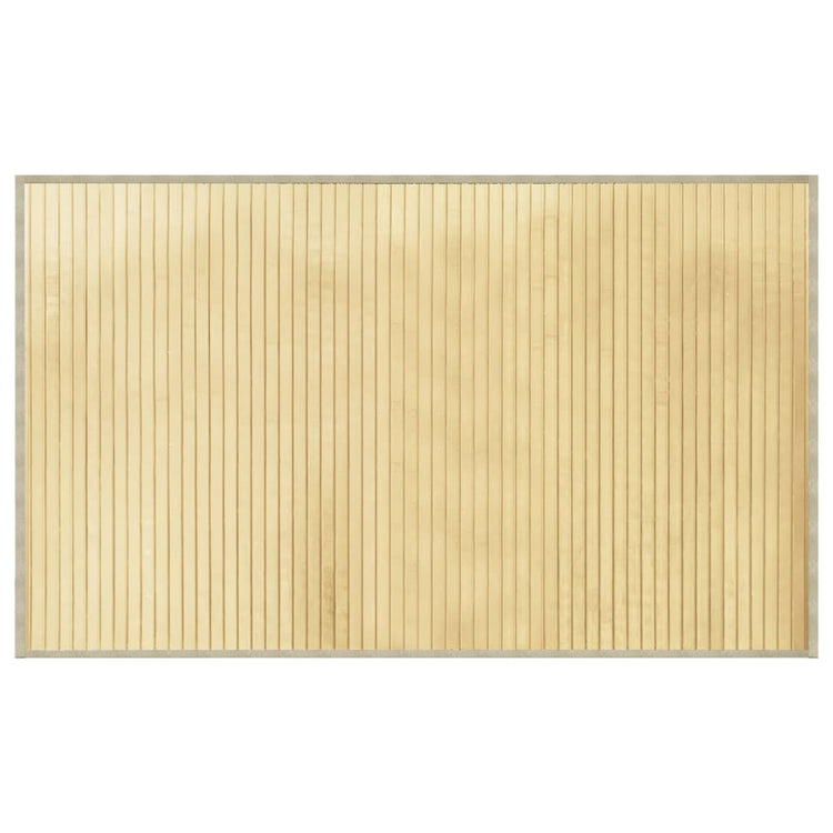 Tapis vidaxl rectangulaire 60x100 cm Bamboo Light Natural