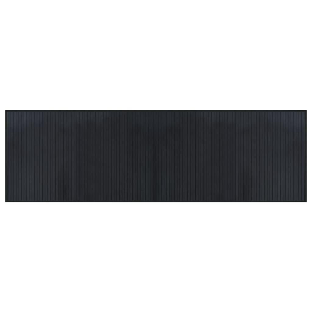 Vidaxx tapis rectangulaire 60x200 cm bambou noir