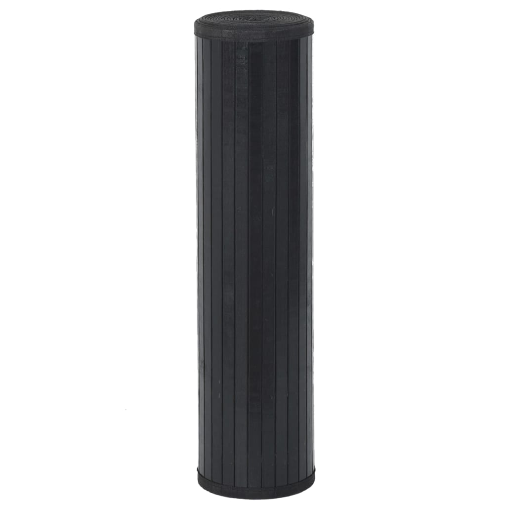 Vidaxx tapis rectangulaire 60x200 cm bambou noir