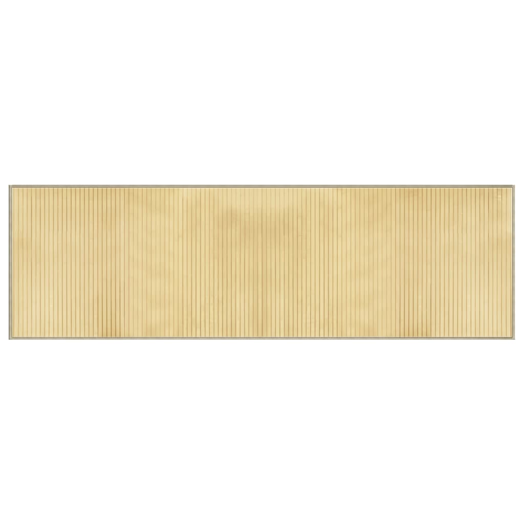 Vidaxx tapis rectangulaire 60x200 cm bambou naturel clair