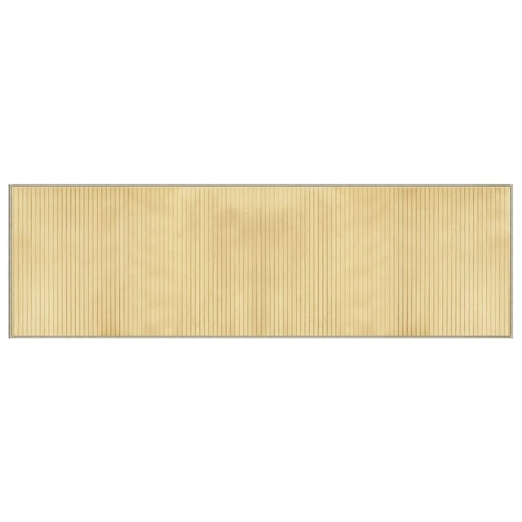 Vidaxx tapis rectangulaire 60x200 cm bambou naturel clair