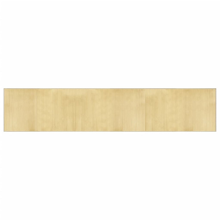 Tapis vidaxl rectangulaire 60x300 cm Bamboo léger naturel