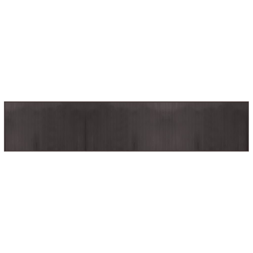 Vidaxx tapis rectangulaire 60x300 cm bambou marron foncé