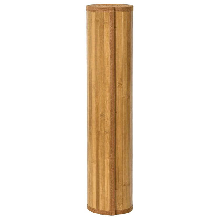 Tapis vidaxl rectangulaire 60x1000 cm bambou naturel