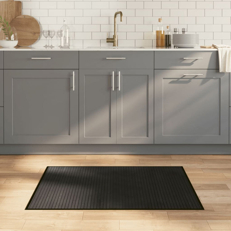 Vidaxx tapis rectangulaire 70x100 cm bambou noir