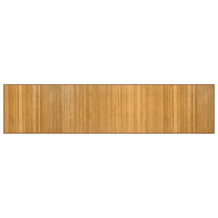 Vidaxl rectangulaire 70x300 cm bambou naturel