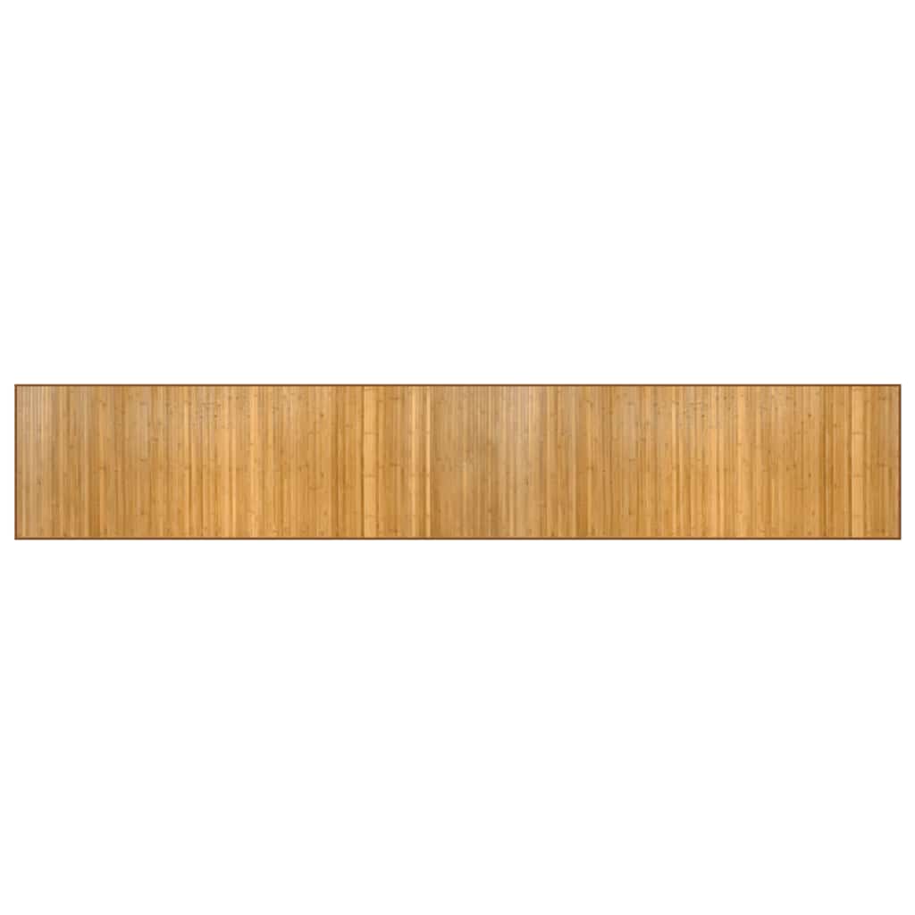 Vidaxl rectangulaire 70x400 cm bambou naturel