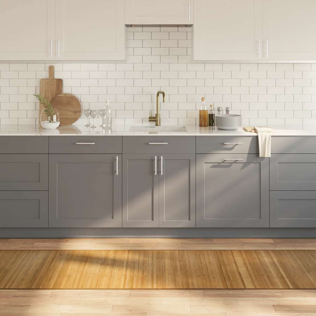 Vidaxl rectangulaire 70x400 cm bambou naturel