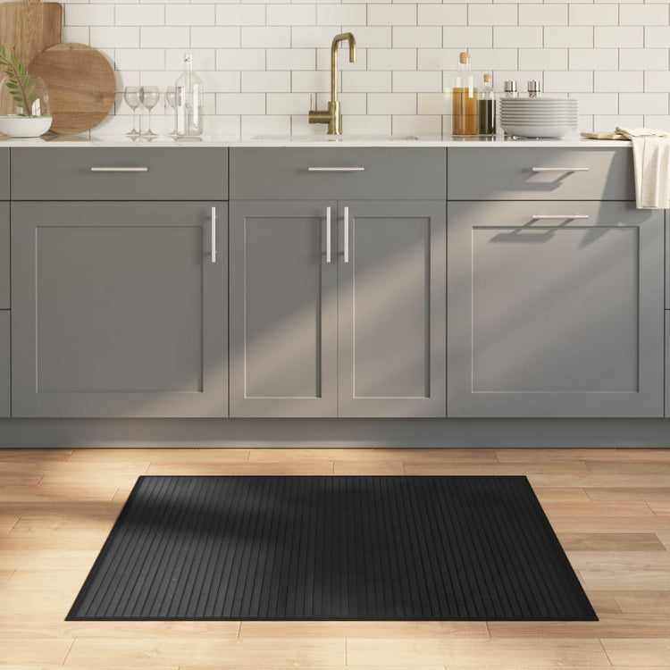 Vidaxx tapis rectangulaire 80x100 cm bambou noir