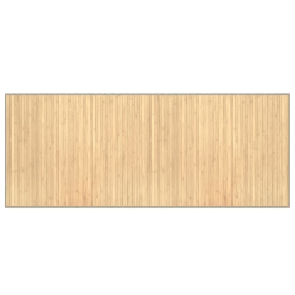 Vidaxx tapis rectangulaire 80x200 cm bambou naturel clair