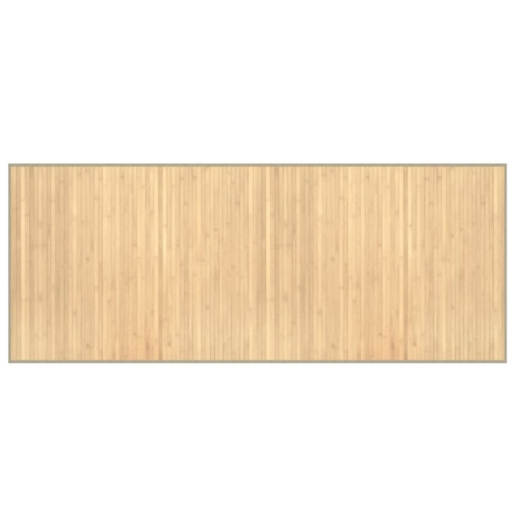 Vidaxx tapis rectangulaire 80x200 cm bambou naturel clair
