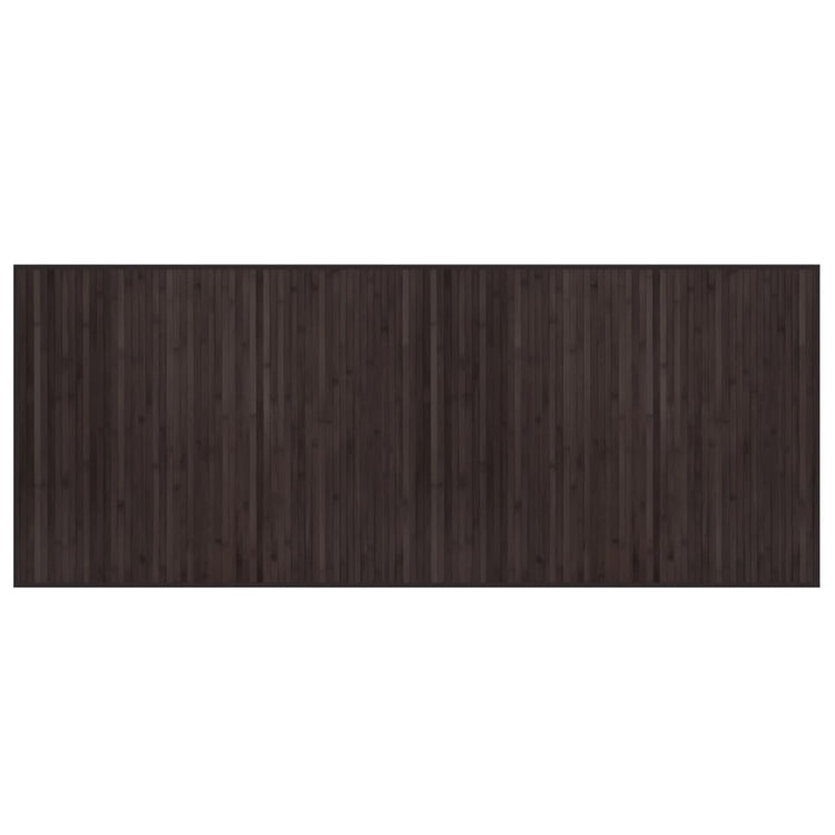 Vidaxx tapis rectangulaire 80x200 cm bambou marron foncé