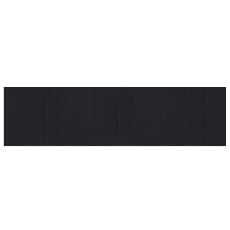Tapis vidaxl rectangulaire 80x300 cm Bamboo noir