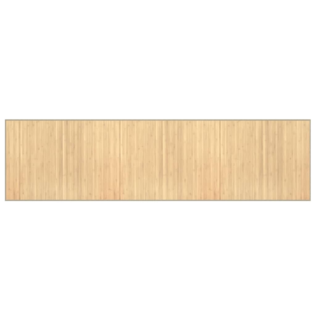 Vidaxx tapis rectangulaire 80x300 cm bambou naturel clair