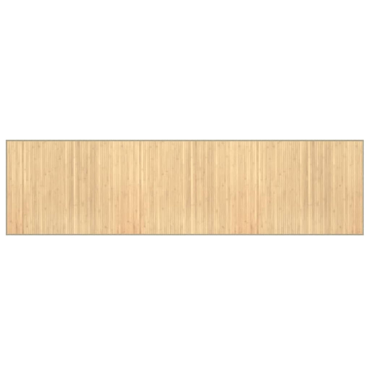 Vidaxx tapis rectangulaire 80x300 cm bambou naturel clair