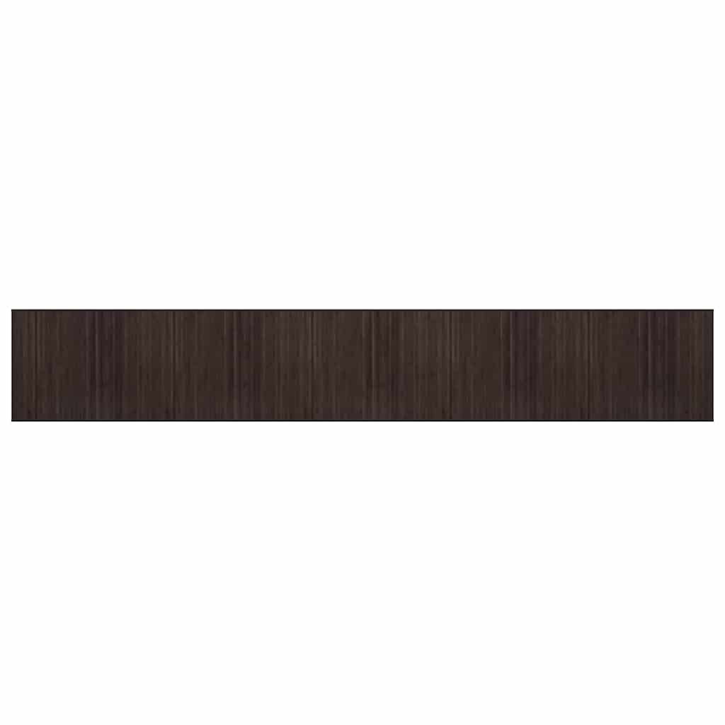 Tapis vidaxl rectangulaire 80x1000 cm BAMBO BARN DARK