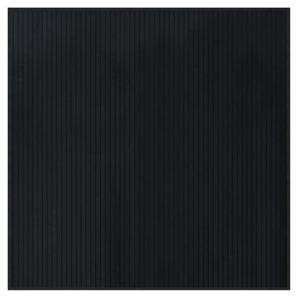 Vidaxx tapis carré 100x100 cm bambou noir