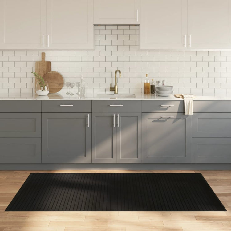 Vidaxx tapis rectangulaire 100x200 cm bambou noir