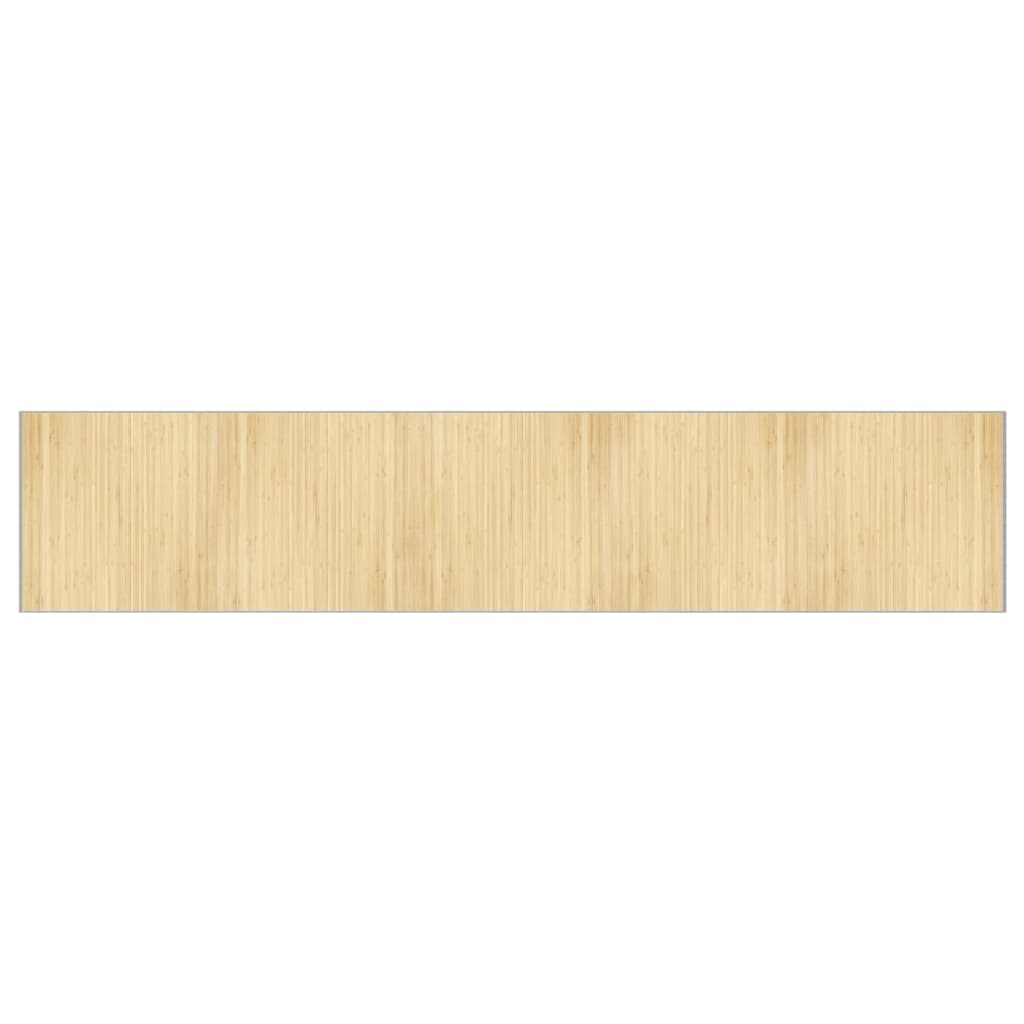 Vidaxl rectangulaire 100x1000 cm Bamboo Light Natural