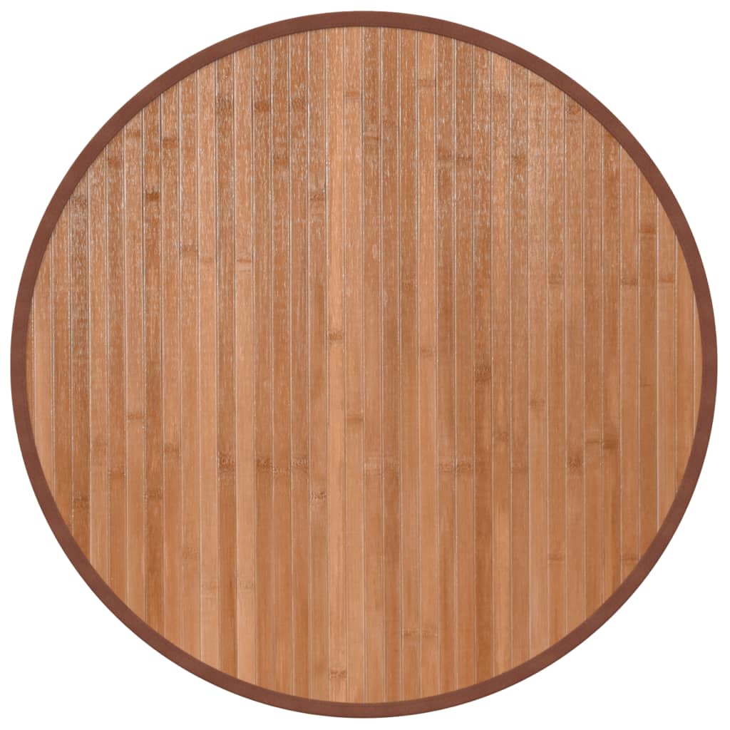 VidaXL tapis rond 60 cm bambou naturel