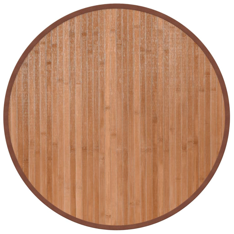VidaXL tapis rond 60 cm bambou naturel