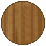 VidaXL tapis rond 60 cm bambou marron - afbeelding 2