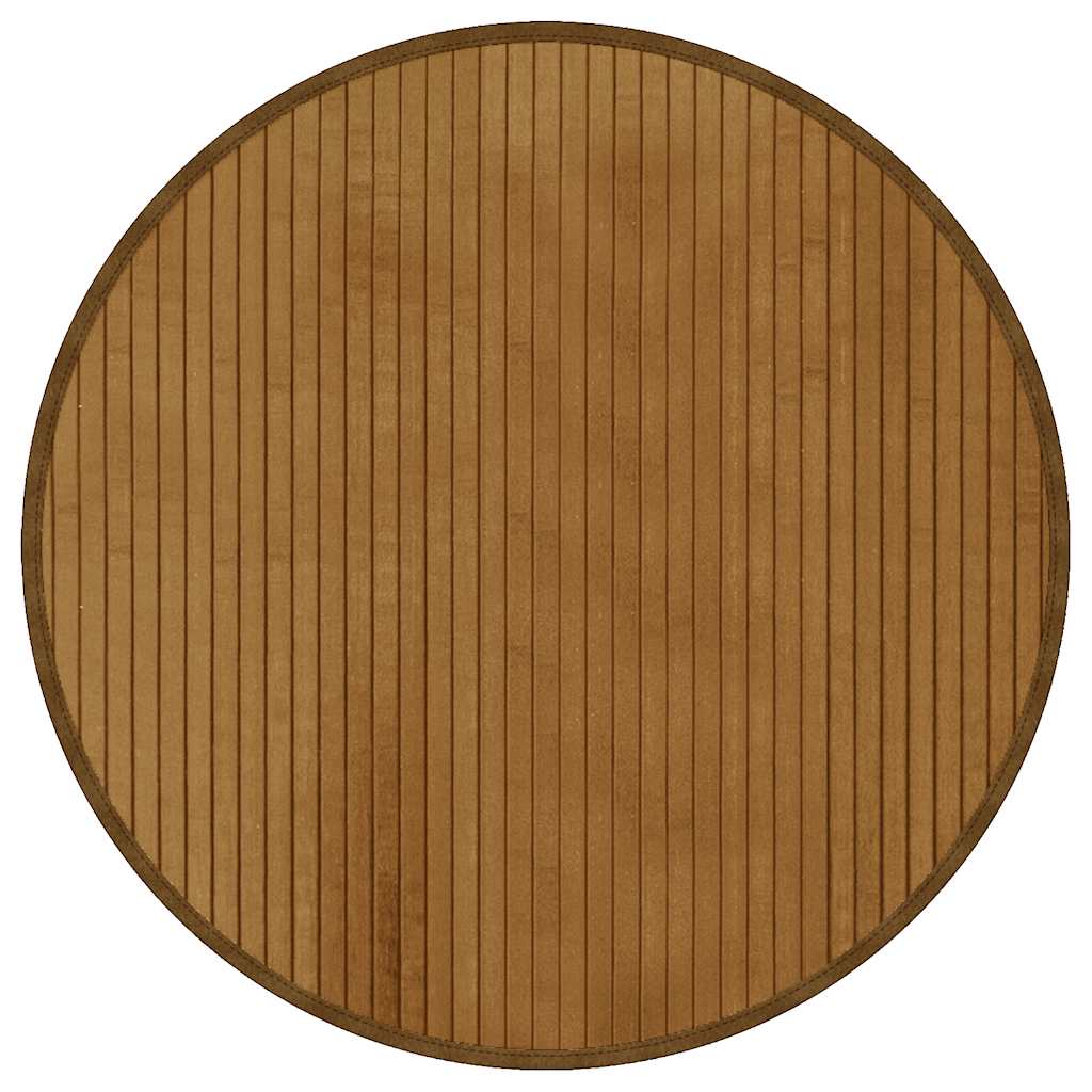 VidaXL tapis rond 60 cm bambou marron