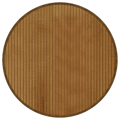 VidaXL tapis rond 60 cm bambou marron