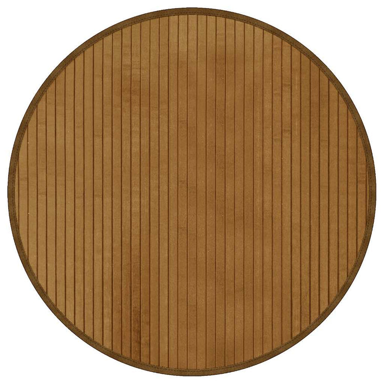 VidaXL tapis rond 60 cm bambou marron
