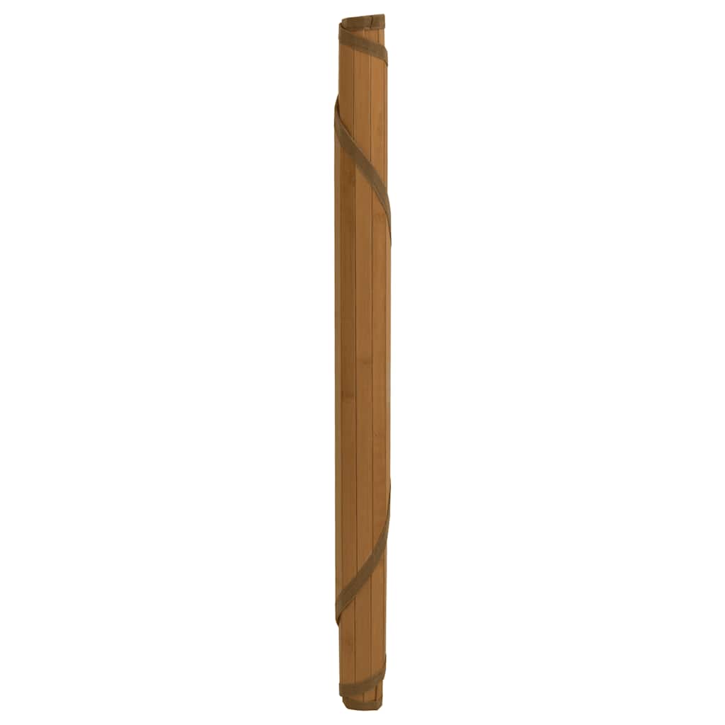 VidaXL tapis rond 60 cm bambou marron