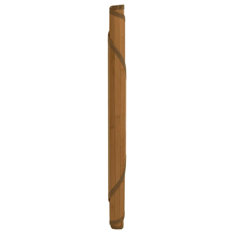 VidaXL tapis rond 60 cm bambou marron