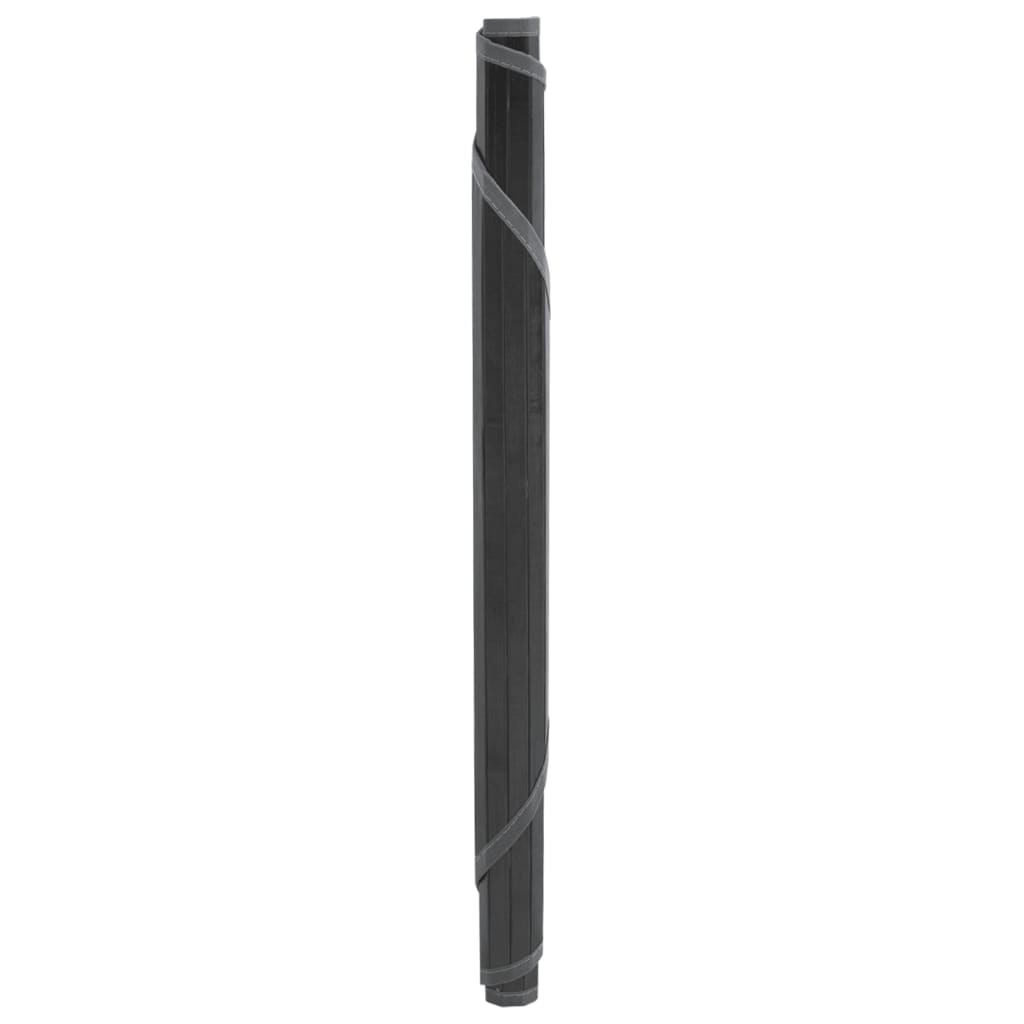 VidaXL tapis rond 60 cm bambou gris
