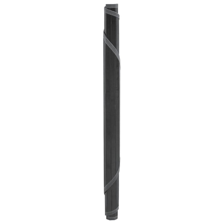 VidaXL tapis rond 60 cm bambou gris