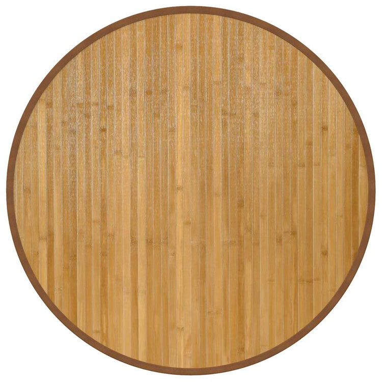 VidaXL tapis rond 80 cm bambou naturel